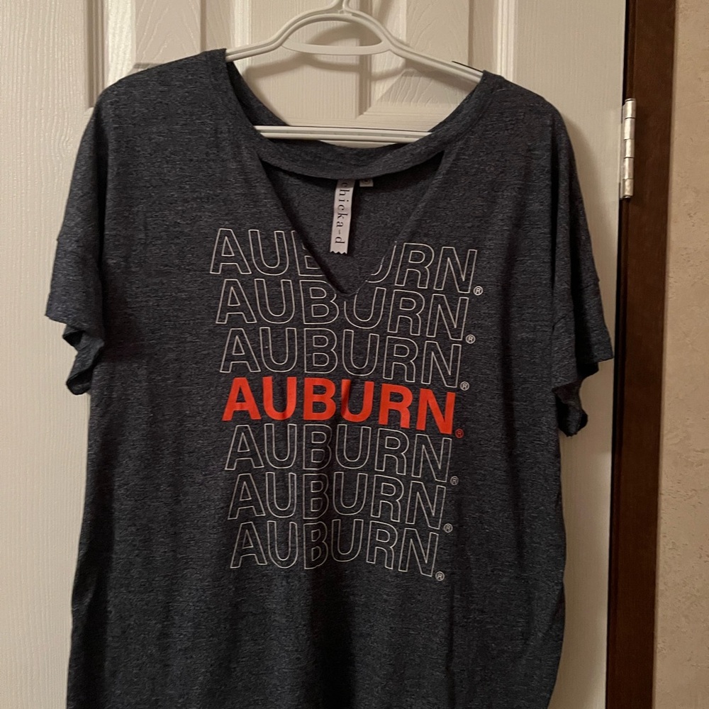Auburn Women's Short Sleeve Tee - Dark Gray